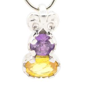 Срібна підвіска 925 проби 1,7 г з індійськими, шрі-ланкійськими, мадагаскарськими сапфірами класу AAAA 1,35 карат з колекції 