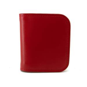 Портмоне Roberto Rietti з натуральної шкіри червоного кольору (кайзер)