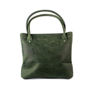 Сумка Roberto Rietti з натуральної шкіри зеленого кольору зі стіжком знизу