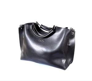 Жіноча сумка кольору Black&Red, репліка Zara, фурнітура кольору Silver Жіноча сумка кольору Black&Red, репліка Zara, фурнітура кольору Silver