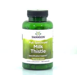 Екстракт розторопші, Full Spectrum Milk Thistle, Swanson, 500 мг, 100 капсул Екстракт розторопші, Full Spectrum Milk Thistle, Swanson, 500 мг, 100 капсул