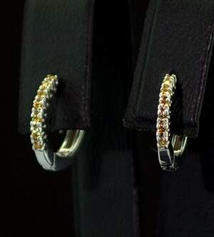 Срібні сережки 925 проби 1,72 г з Цитринами зі США 0,05 карат Срібні сережки 925 проби 1,72 г з Цитринами зі США 0,05 карат