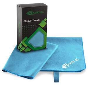 Рушник Спортивний ANRI.E. 100х50 см Мікрофібра – Блакитний