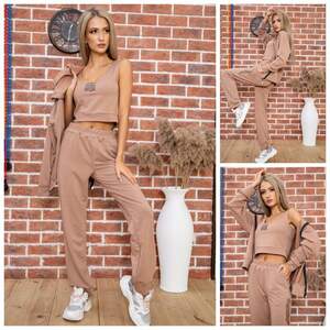 СПОРТ КОСТЮМ ЖЕНСКИЙ ЦВЕТ МОККО СПОРТ КОСТЮМ ЖЕНСКИЙ ЦВЕТ МОККО