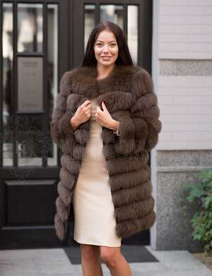 шуба жіноча з песця