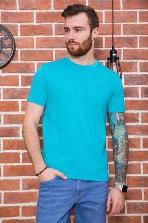 ЧОЛОВІЧА ФУТБОЛКА М'ЯТНОГО КОЛЬОРУ