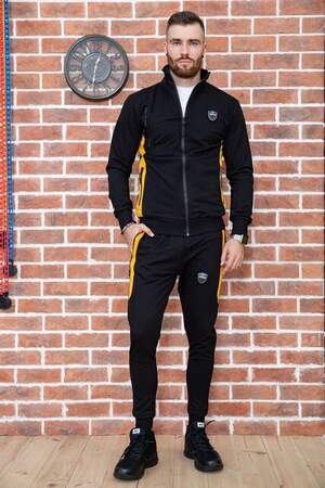ЧОЛОВІЧИЙ СПОРТИВНИЙ КОСТЮМ ЧОРНОГО КОЛЬОРУ