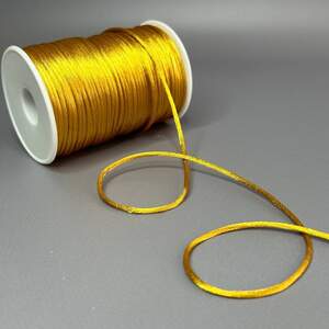 Шнур корсетный (шелковый ) 2мм - золотистый