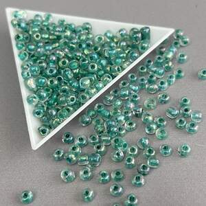 #6/0 Бисер китайский крупный, 450 г - бирюзовый глянцевый #6/0 Бисер китайский крупный, 450 г - бирюзовый глянцевый