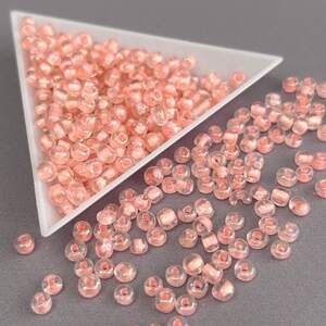#6/0 Бисер китайский крупный, 450 г - розовый глянцевый #6/0 Бисер китайский крупный, 450 г - розовый глянцевый