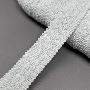 #857 - Тесьма макраме вязаная 2.8 см - белая #857 - Тесьма макраме вязаная 2.8 см - белая