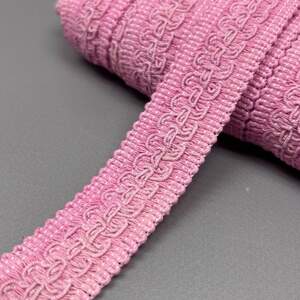 #857 - Тесьма макраме вязаная 2.8 см - розовая #857 - Тесьма макраме вязаная 2.8 см - розовая