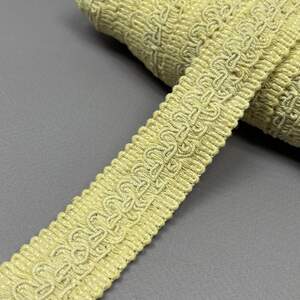 #857 - Тесьма макраме вязаная 2.8 см - светло желтая #857 - Тесьма макраме вязаная 2.8 см - светло желтая