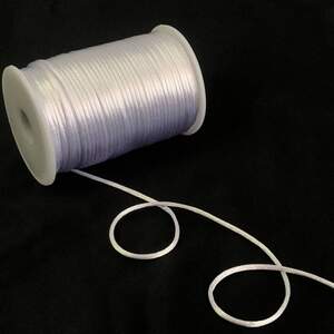 #9 Шнур корсетный (сатиновый, шелковый ) 2мм - белый