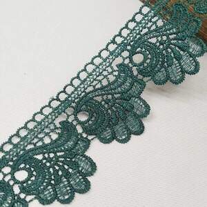 (1 м) Кружево макраме Sindtex 6см (13м) Цвет - Зеленый (М729-42-074)