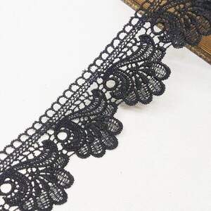 (1 м) Кружево макраме Sindtex 6см (13м) Цвет - Черный (М729-42-039)