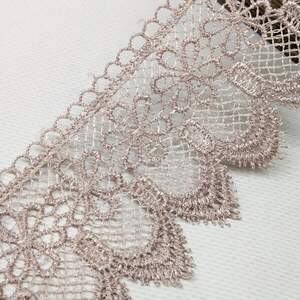 (1 м) Кружево макраме Sindtex 7см (13м) Цвет - Пудровый (М729-64-092)