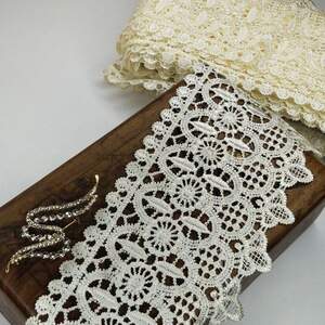 (1 метр) Кружево макраме Sindtex 10см Цвет - Молочный (04М-L0052-2)