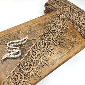 (1 метр) Кружево макраме Sindtex 5см Цвет - Коричневый (26М-H1931М-16)