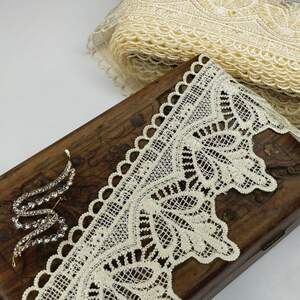 (1 метр) Кружево макраме Sindtex 8см Цвет - Молочный (02М-T1169-2)