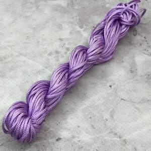 (12 метров) Шнур нейлоновый, капроновый (шамбала) 1,5 мм - Сиреневый