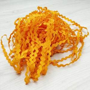 (19 м) Тесьма Вьюнок 6 мм - оранжевый