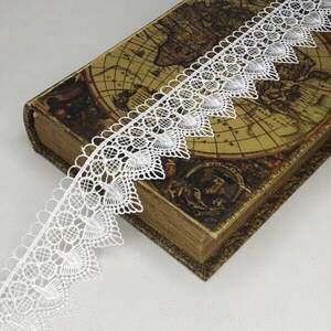 (1м) Кружево макраме Sindtex 5,5см Цвет - Белый (М729-112-001)