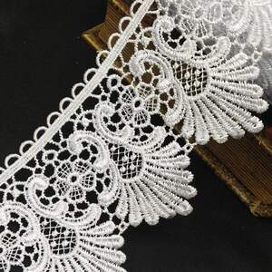 (1м) Кружево макраме Sindtex 9,5см Цвет - Белый (М729-84-001)