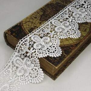 (1м) Кружево макраме Sindtex 9,5см Цвет - Белый (М729-90-001)