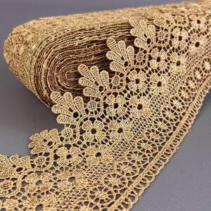 (52-727-25-003) Кружево макраме 9 см - капучино