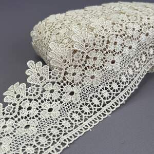 (52-727-25-005) Кружево макраме 9 см - кремовый