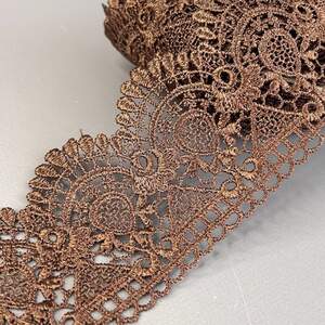 (53-727-29-004) Кружево макраме 10 см - коричневый