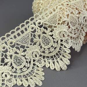 (53-727-29-005) Кружево макраме 10 см - кремовый (53-727-29-005) Кружево макраме 10 см - кремовый