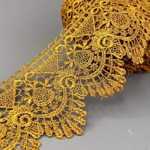 (53-727-29-159) Кружево макраме 9 см - медный