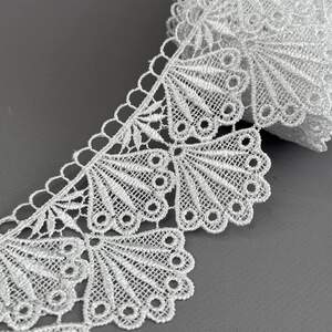 (54-727-28-001) Кружево макраме 8 см - белый