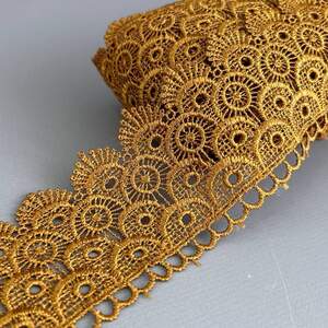 (54-727-42-159) Кружево макраме 6,5 см - медный