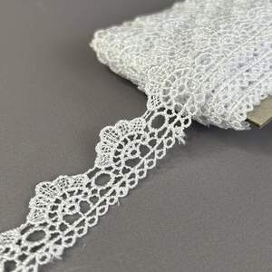 (55-727-19-001) Кружево макраме 2,5 см - белоснежный