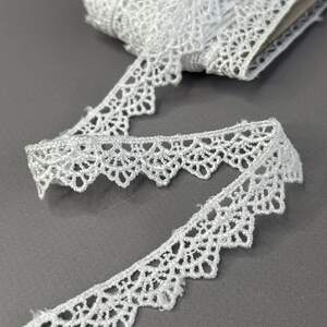 (55-727-2-001) Кружево макраме 1,8 см - белоснежный