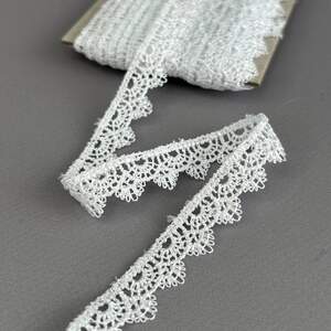 (55-727-22-001) Кружево макраме 1,5 см - белоснежный (55-727-22-001) Кружево макраме 1,5 см - белоснежный