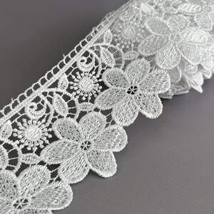 (55-727-31-001) Кружево макраме 9 см - белоснежный