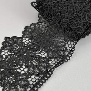 (56-727-33-002) Кружево макраме 14 см - черный