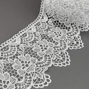 (56-727-34-001) Кружево макраме 15,5 см - белоснежный