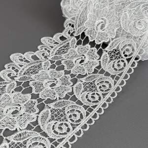 (56-727-35-001) Кружево макраме 13,5 см - белоснежный