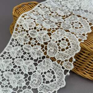 (56-727-41-001) Кружево макраме 12,5 см - белоснежный