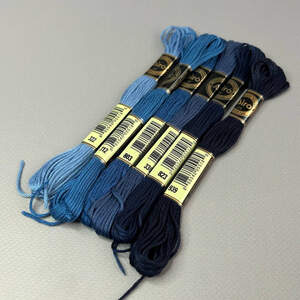 (6 шт по 8м) Набор мулине Airo (нитки для вышивания) - ягодный микс (819-814)