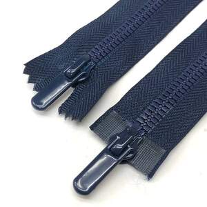 (синий темный) Разъемная молния Барышевка 100см с двумя бегунками