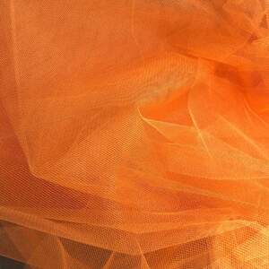 016-Фатин мягкий (средней жесткости) ширина 3м. Оранжевый