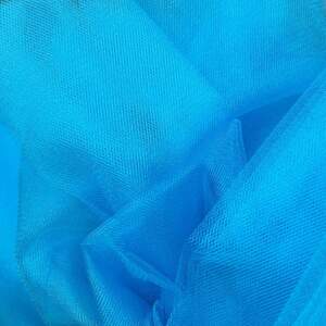 028-Фатин мягкий (средней жесткости) ширина 3м. Голубой