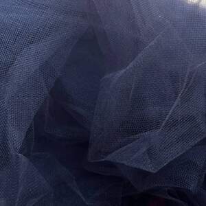 051-Фатин мягкий (средней жесткости) ширина 3м. ТЕМНО-СИНИЙ