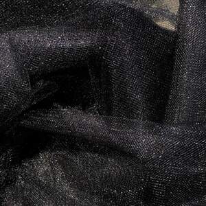 052-Фатин мягкий (средней жесткости) ширина 3м. Черный